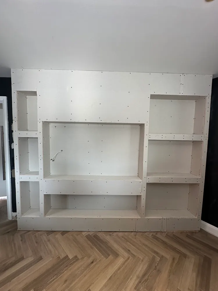 An incomplete media wall by DH Developments in Portishead